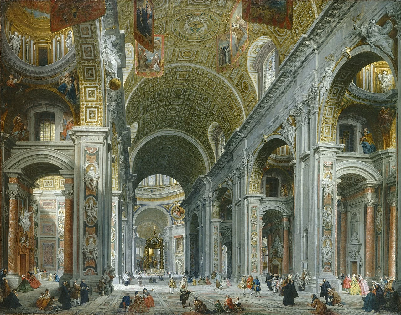 Interno di san Pietro a Roma - National Gallery of Art, Washington DC